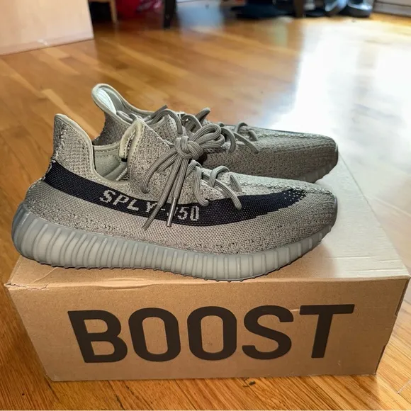 YZY 350 V2 adidas Athletic Shoes in Gray and Black