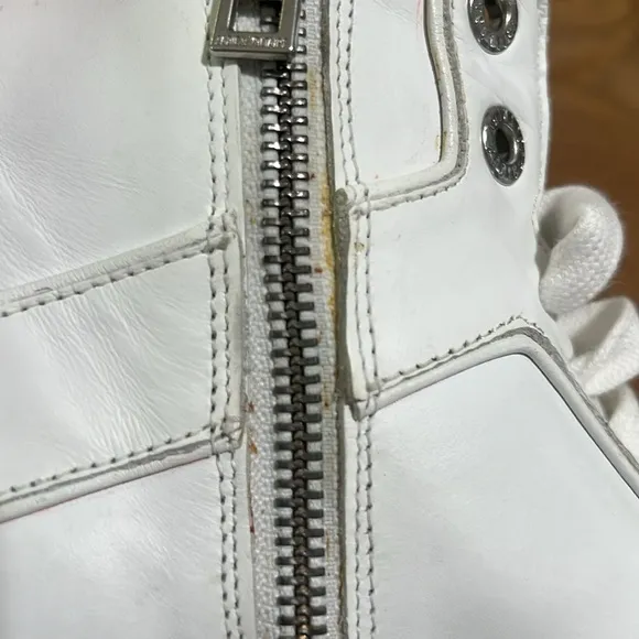 Zadig &amp; Voltaire High Flash White High-Top Sneakers Size 37 | US 6 Reg. $398