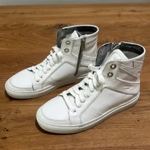 Zadig &amp; Voltaire High Flash White High-Top Sneakers Size 37 | US 6 Reg. $398