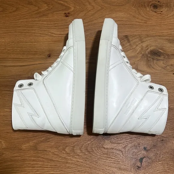 Zadig &amp; Voltaire High Flash White High-Top Sneakers Size 37 | US 6 Reg. $398