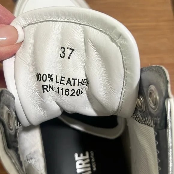 Zadig &amp; Voltaire High Flash White High-Top Sneakers Size 37 | US 6 Reg. $398