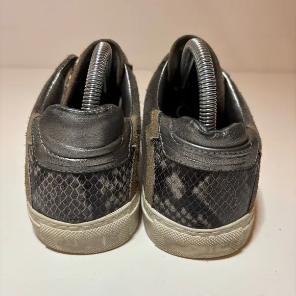 Zadig &amp; Voltaire Paris ZV1747 Board Shoes Women EU 38 US 7 Luxury Animal Print