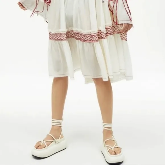 ZARA ATELIER SS 2023 OFF WHITE PLATFORM SANDALS LIMITED EDITION