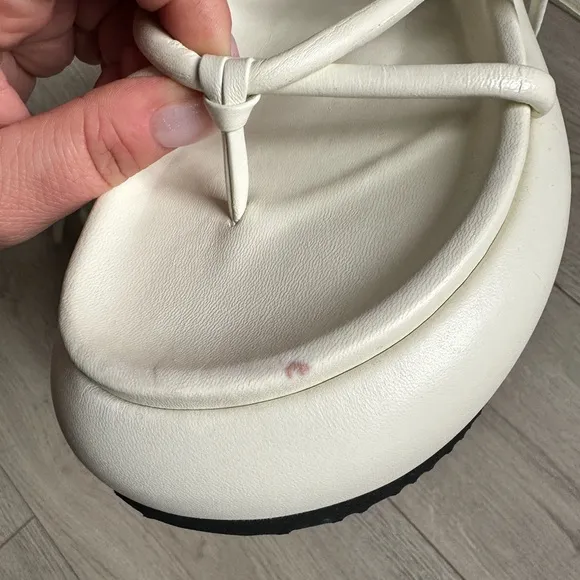 ZARA ATELIER SS 2023 OFF WHITE PLATFORM SANDALS LIMITED EDITION