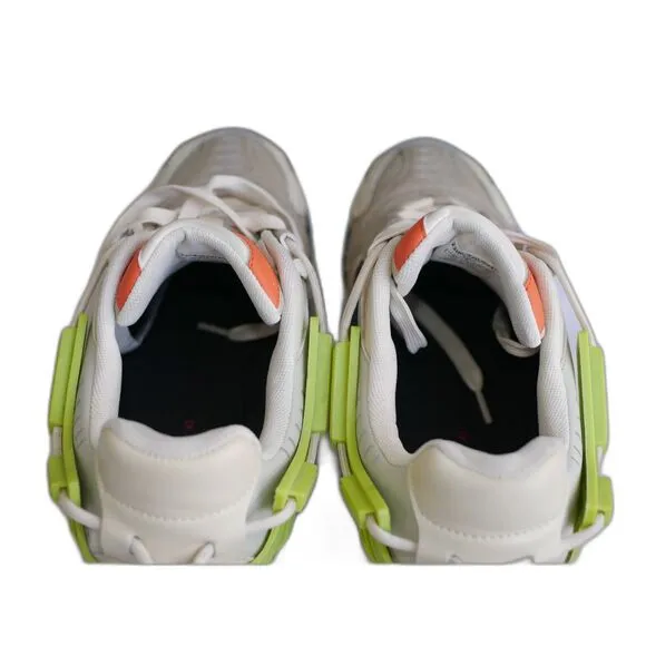ZARA Men's Chunky Sneakers Beige Navy Orange Green Accents Size EU 43