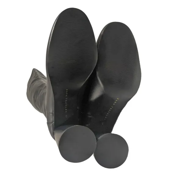Zara Over The Knee Black Boots, 6.5 (37)