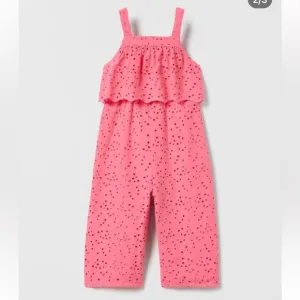 Zara toddler baby girls embroidered jumpsuit onesie