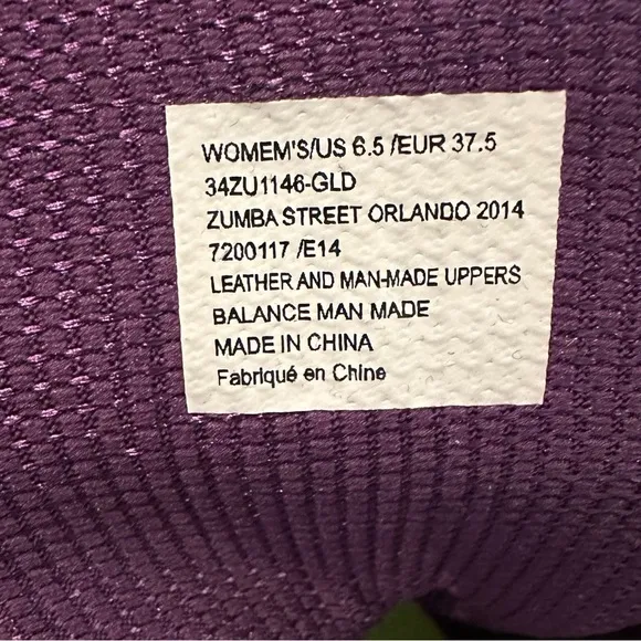 Zumba Street Orlando Classic High Top Sneakers Gold Shoes 6.5 leather